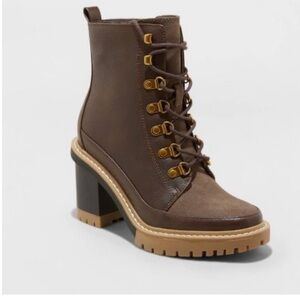 NWT A New Day Brown Fashion Combat Boots Size 5M